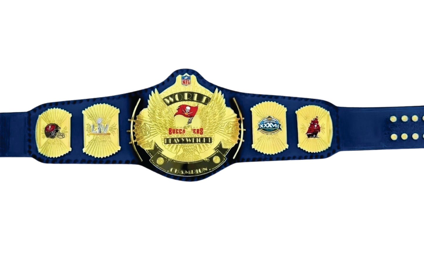 Tampa Bay Buccaneers Legacy TitileChampionship Belt Blue Strap