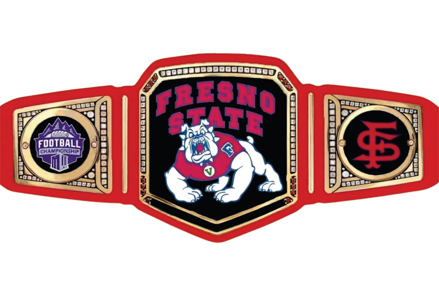 Fresno State Bulldogs National Legacy Title Championship Belt