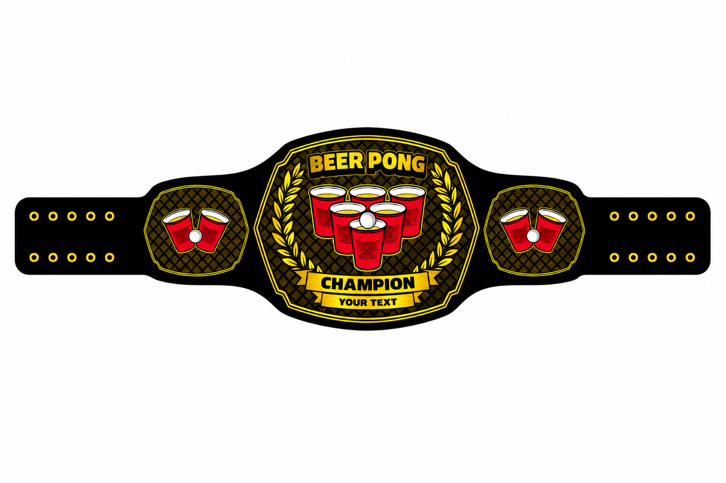 Beer Pong Championship Belt Custom Party Title