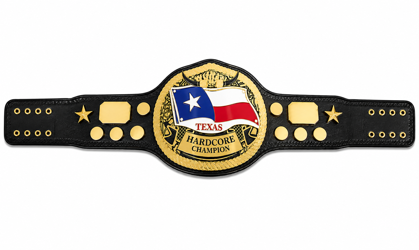 Deep South Tag Team Wrestling Championship Title Belt Adult Size Zinc Plated