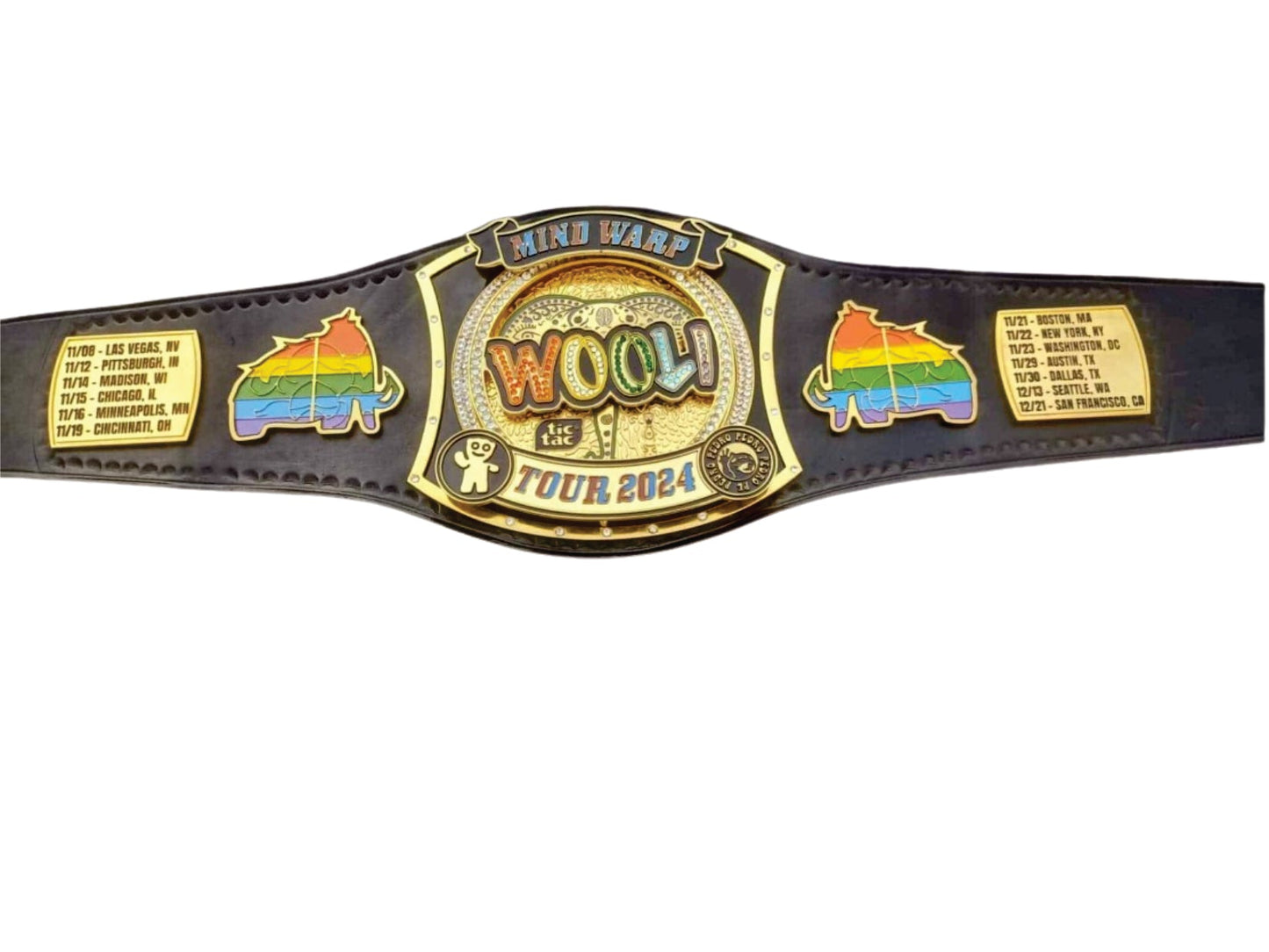 Wooli Mind Warp Tour 2024 Custom Gaming Championship Belt
