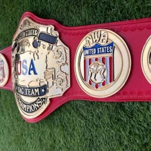 NWA USA Tag Team Championship Belt CNC Detailed 24K Gold Plated Replica
