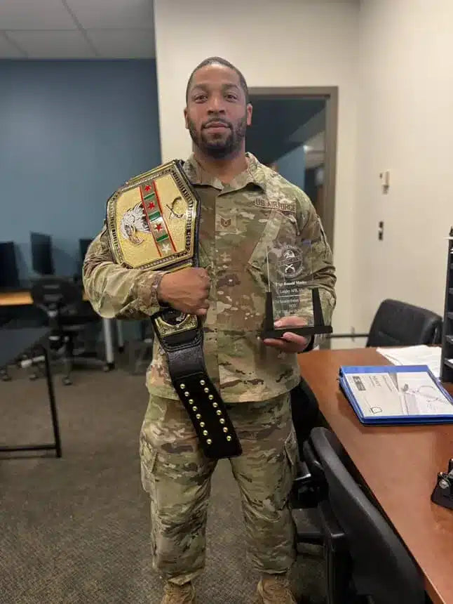 Battle Ready Custom Military Belt – USAF Security Forces Edition
