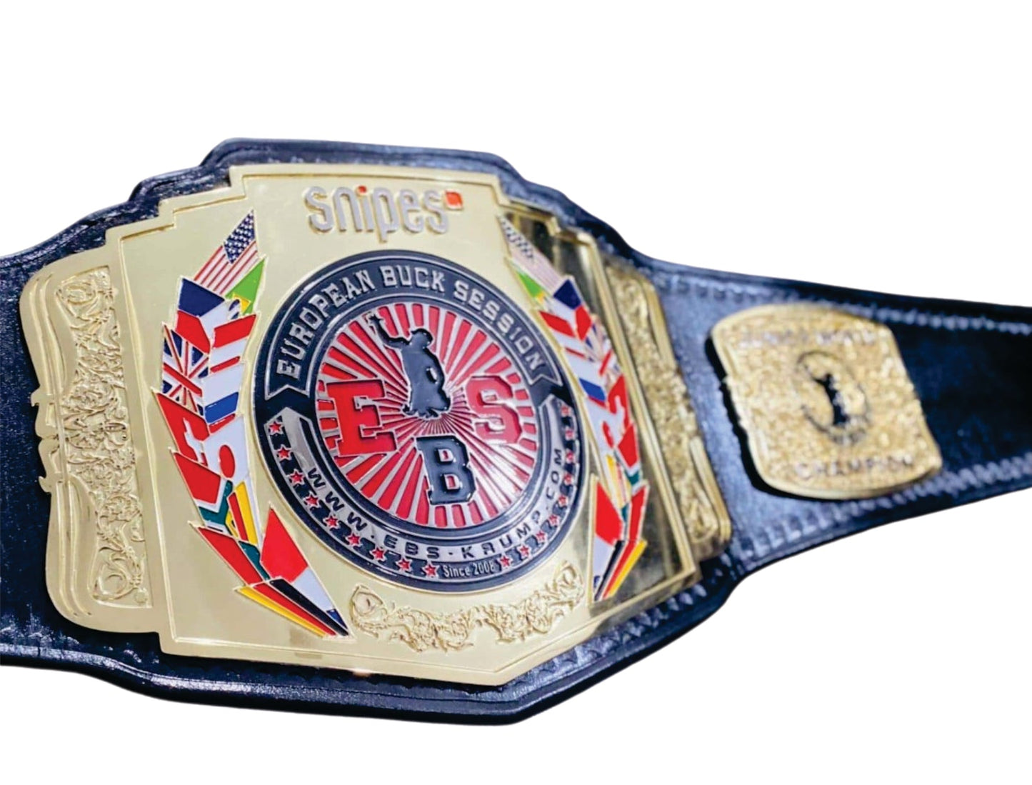 EBS European Buck Session Championship Wrestling Belts