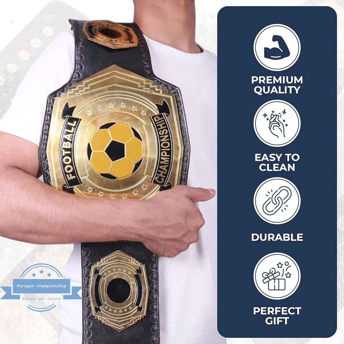 Custom 4lb Wrestling Belt – Engrave Your Name & Logo