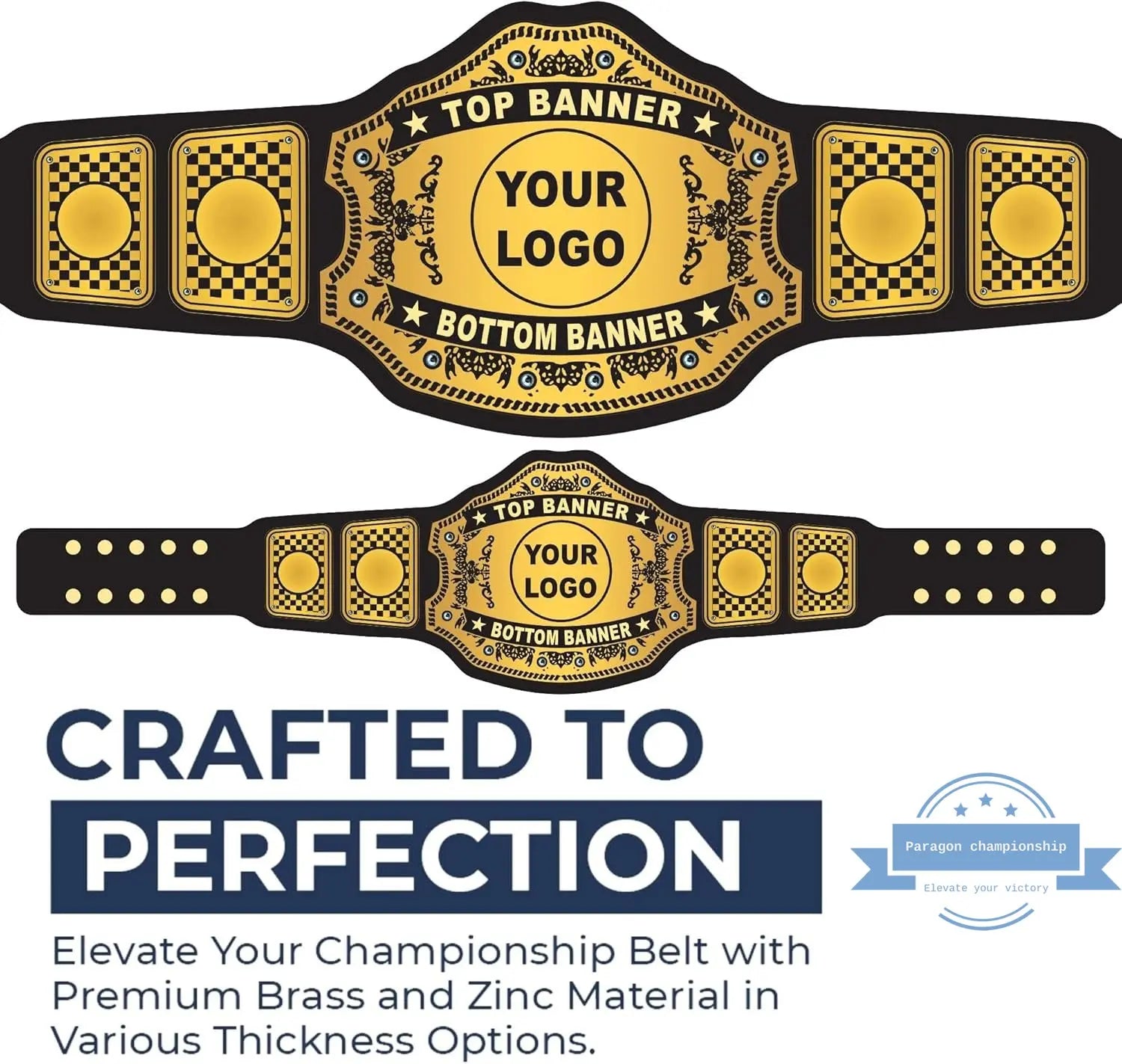Custom belt Personalized 4lb Heavyweight Wrestling Title Belt
