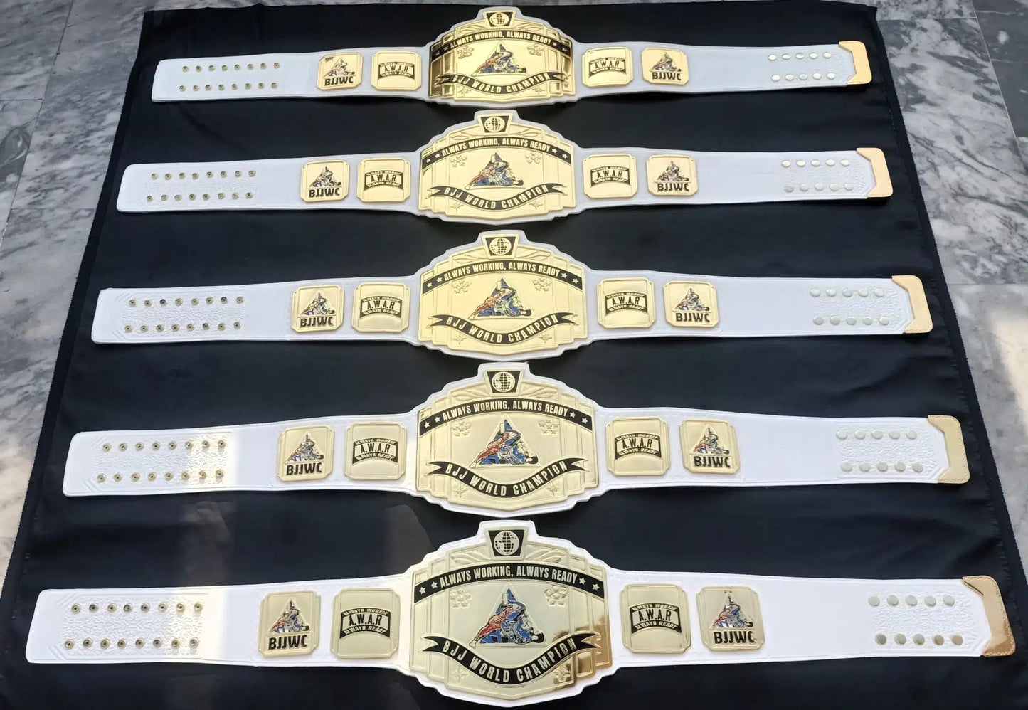 Custom BJJ World Champion Belt – Fully Personalized Jiu Jitsu Award