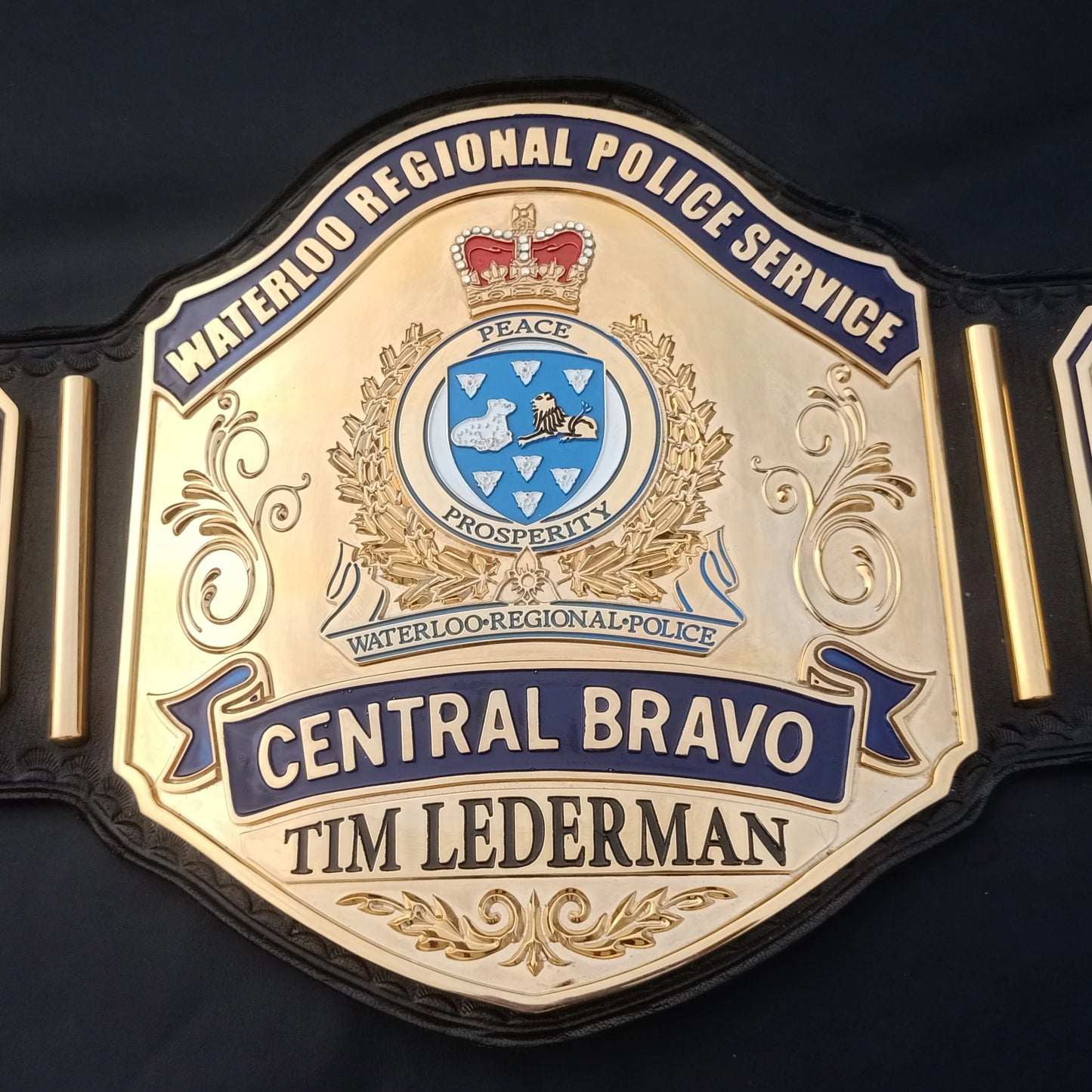 Custom Police Service Championship Belt