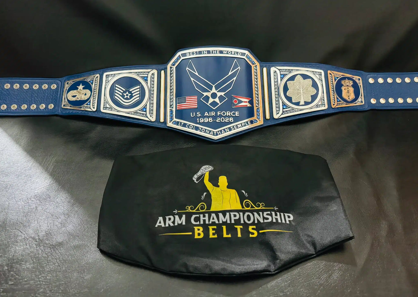 Best in the World – Custom U.S. Air Force Military Retirement Belt