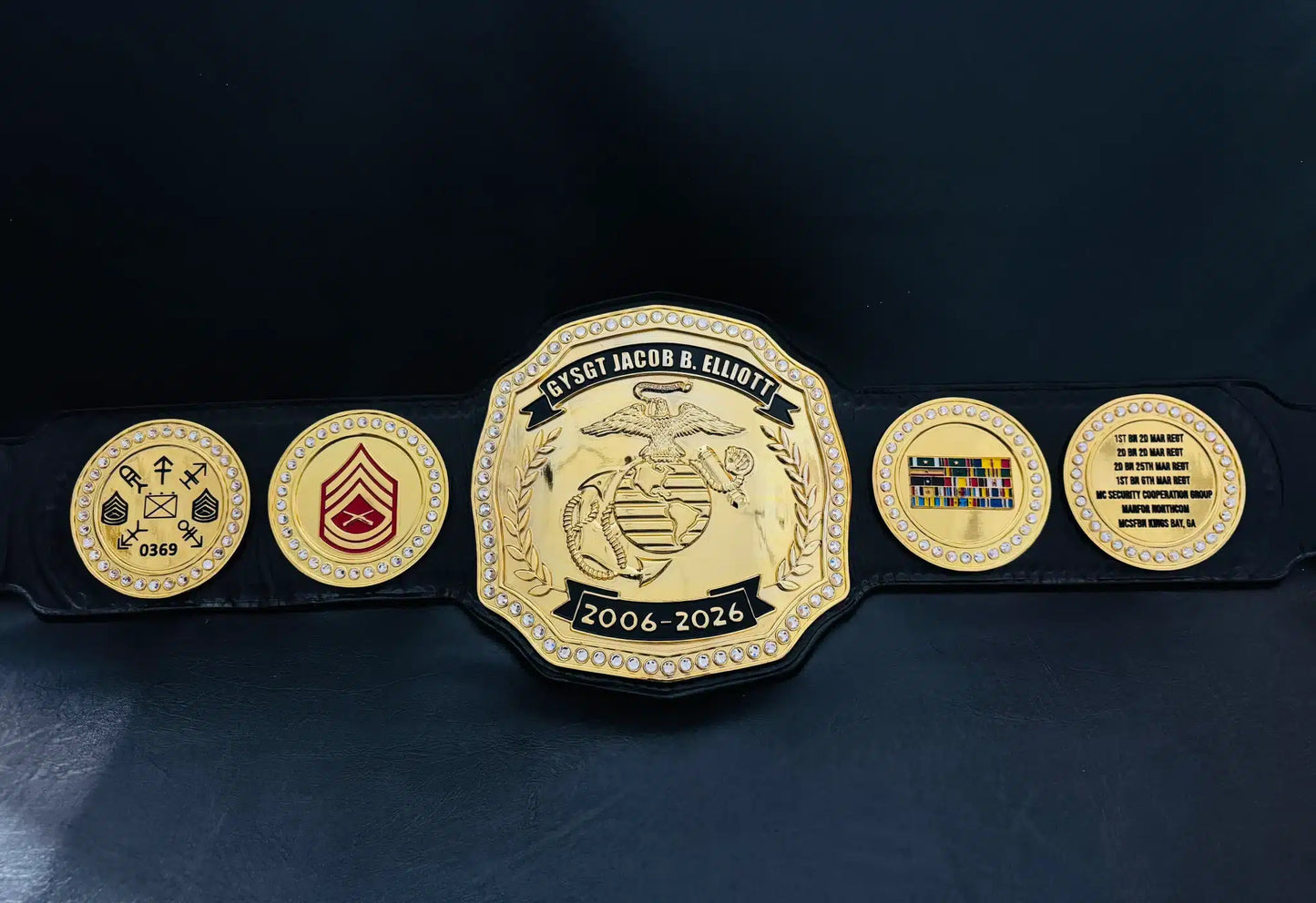 Retirement Championship Belt – USMC Service Recognition Award