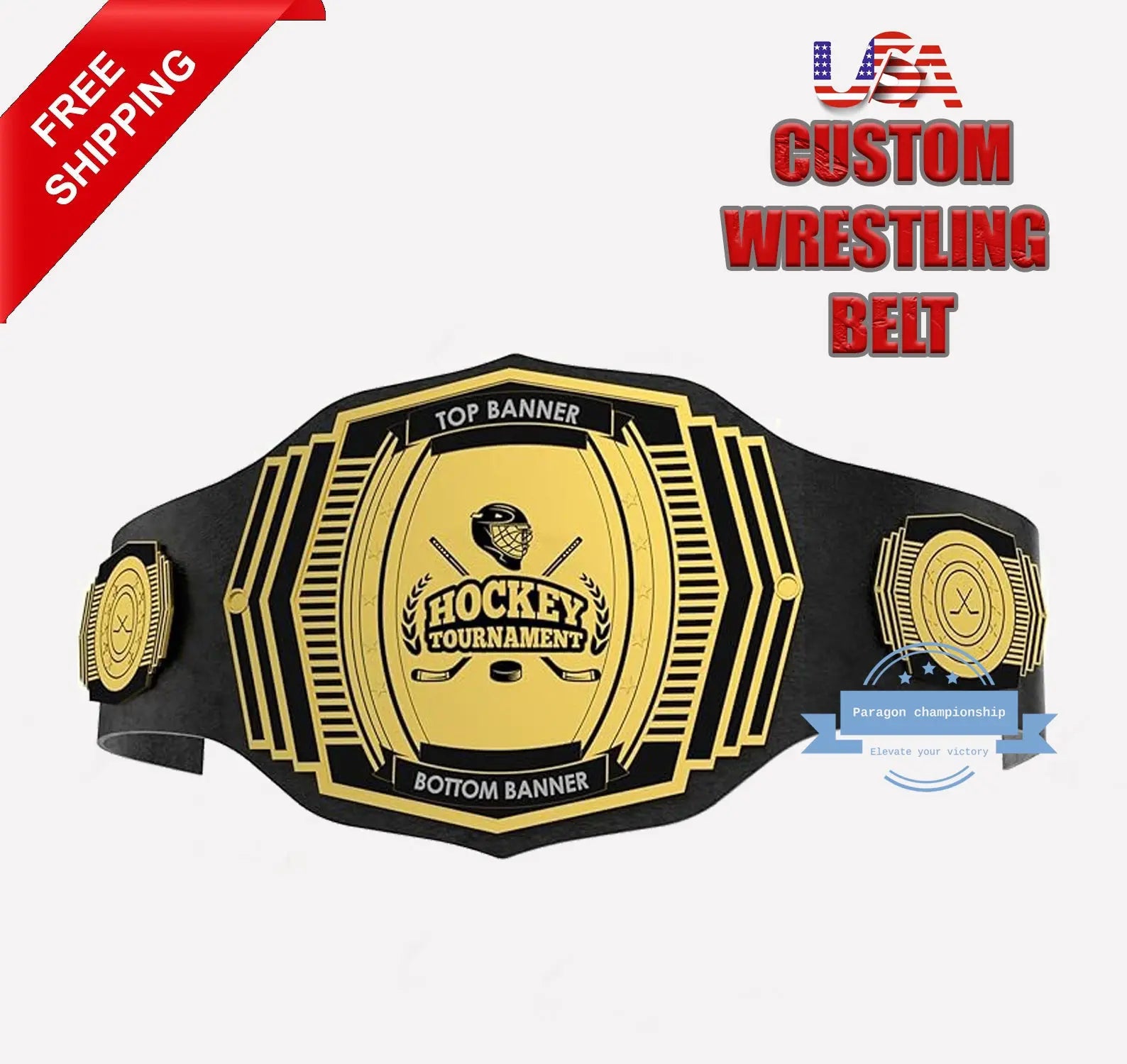 Create Your Own Custom Wrestling Belt – Premium 4lb Championship Edition