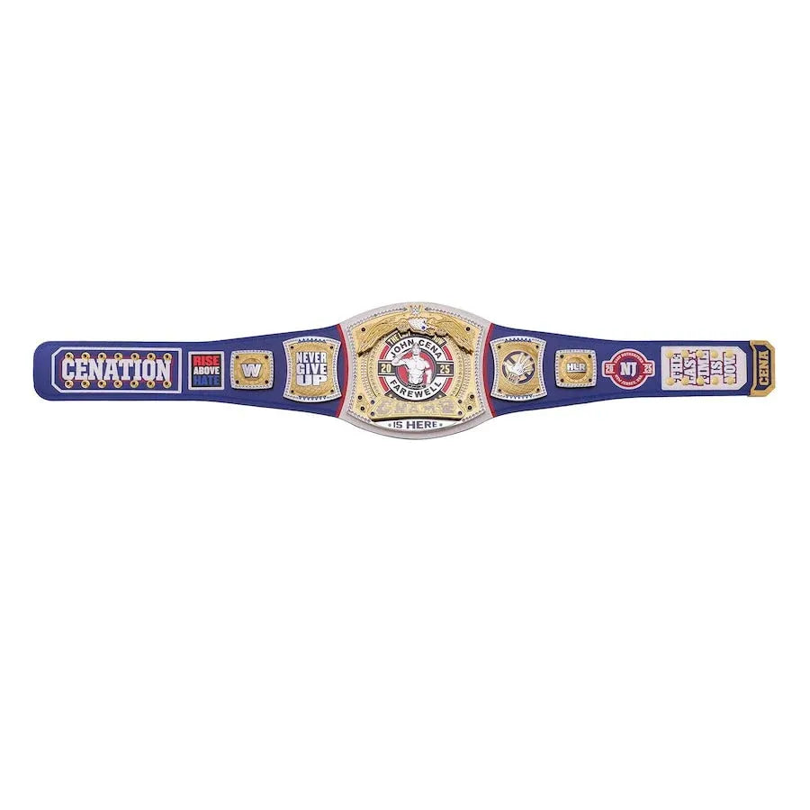 John Cena Farewell Tour SummerSlam 2025 Blue Spinner Championship Replica Title Belt ChampionshipBeltUS