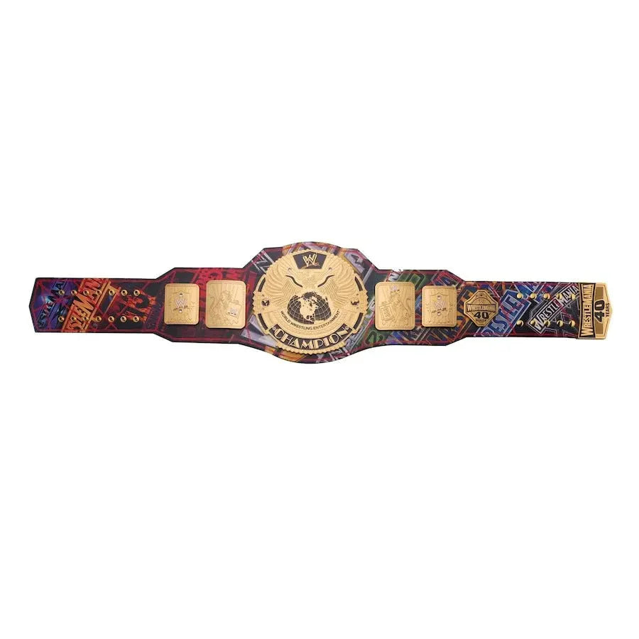 WrestleMania 40 Limited Edition Attitude Era Replica Title Belt ChampionshipBeltUS