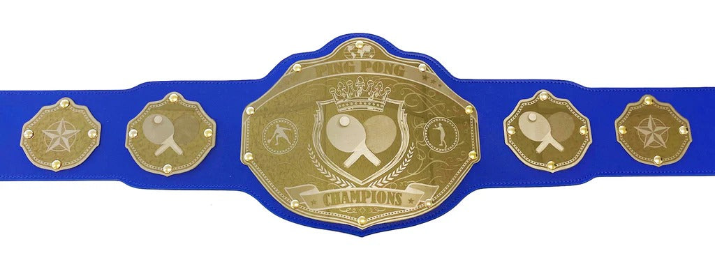 Design Your Own Ping Pong Championship Belt - Custom Text ChampionshipBeltUS