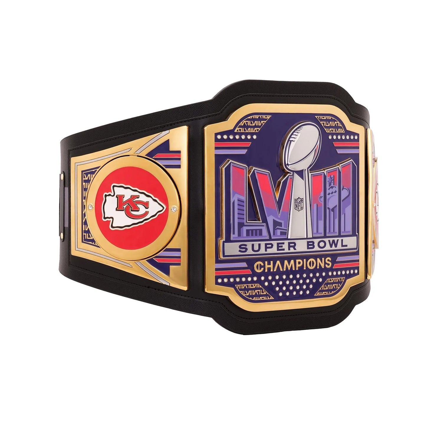 Kansas City Chiefs Super Bowl LVIII Champions WWE Legacy Title Belt ChampionshipBeltUS