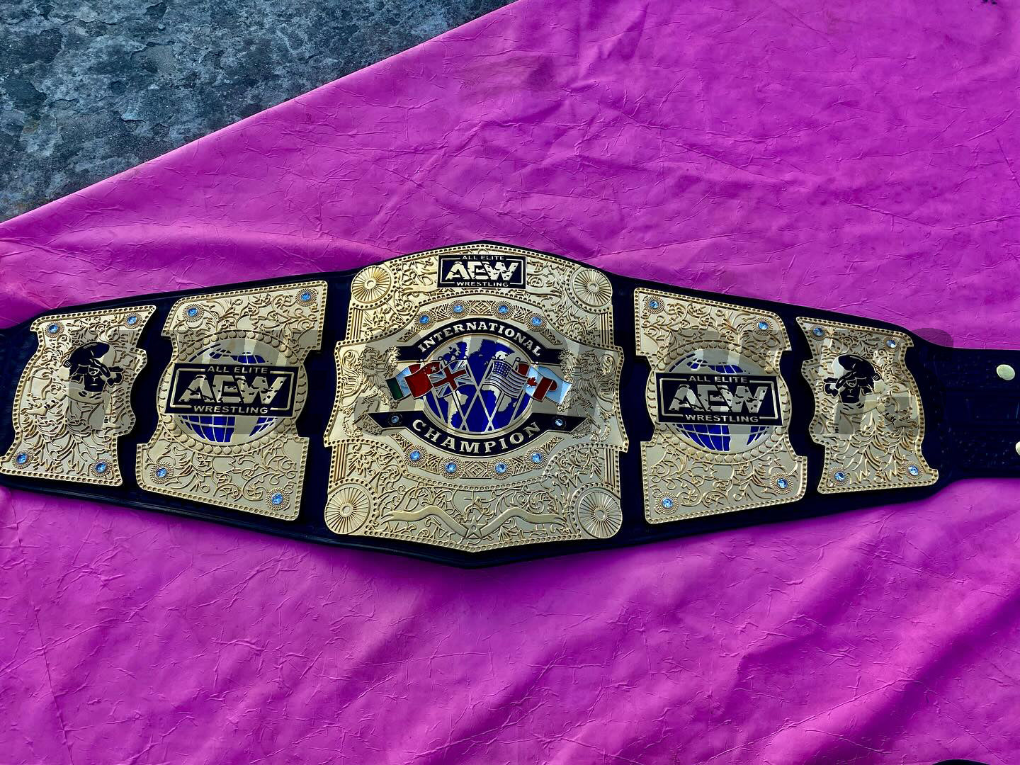 AEW International Championship Belt – Premium CNC Edition