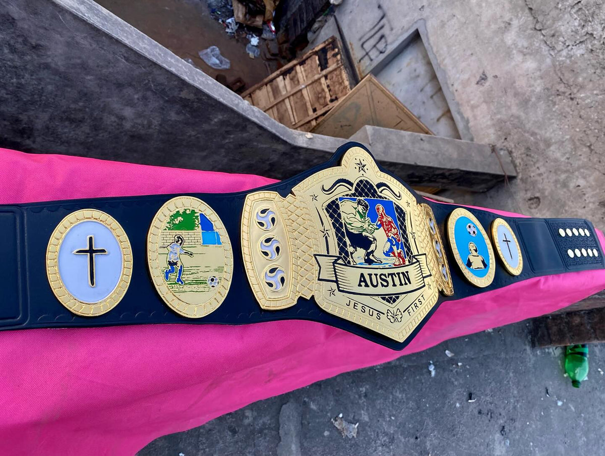 Austin Jesus First Custom Soccer Championship Belt