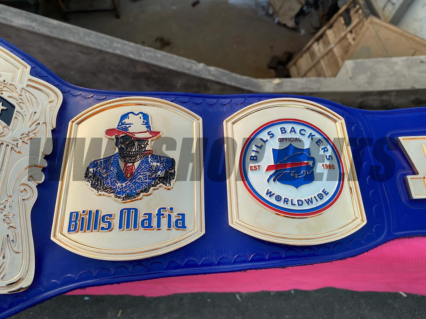 The 24K GOLD NFL Buffalo Bills Mafia Premium CNC Championship Belt Replica