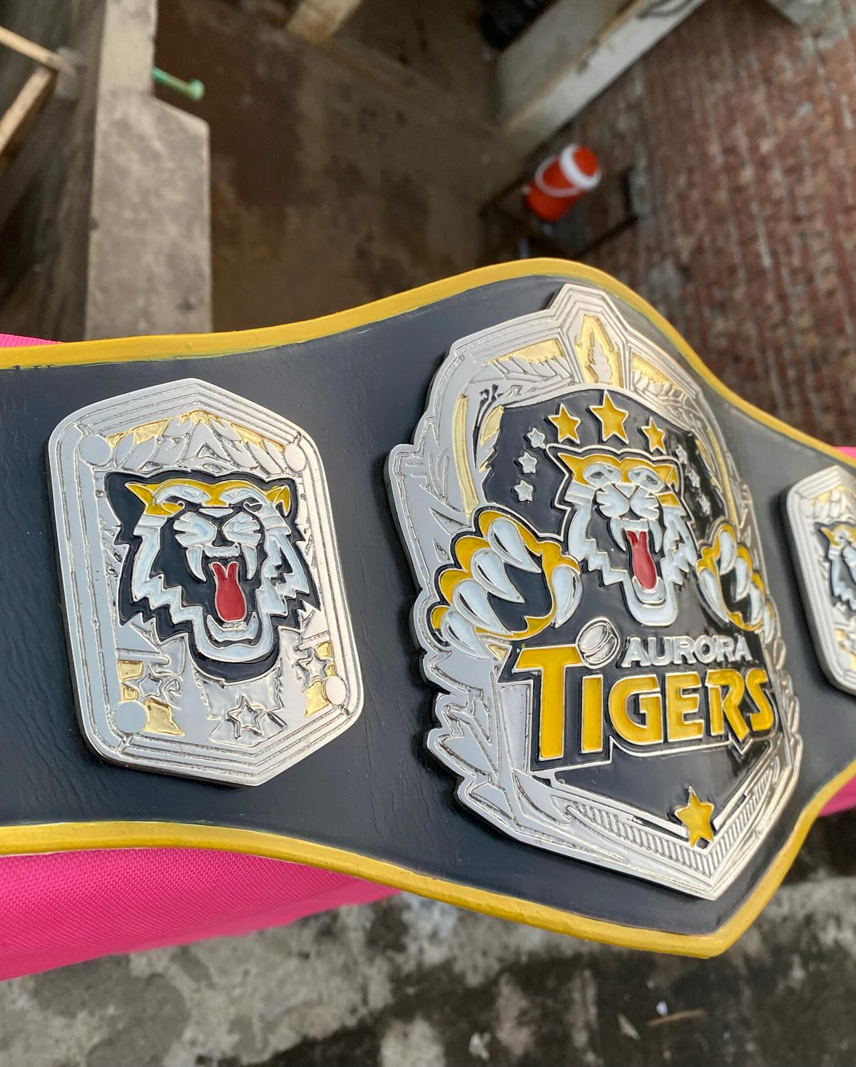 Aurora Tigers Custom Championship Belt