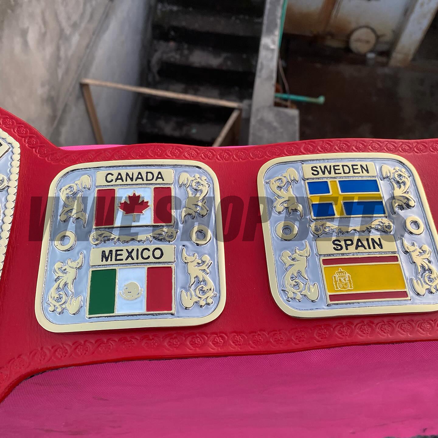 The 24K CNC NWA Junior Heavyweight Premium CNC Championship Belt Replica