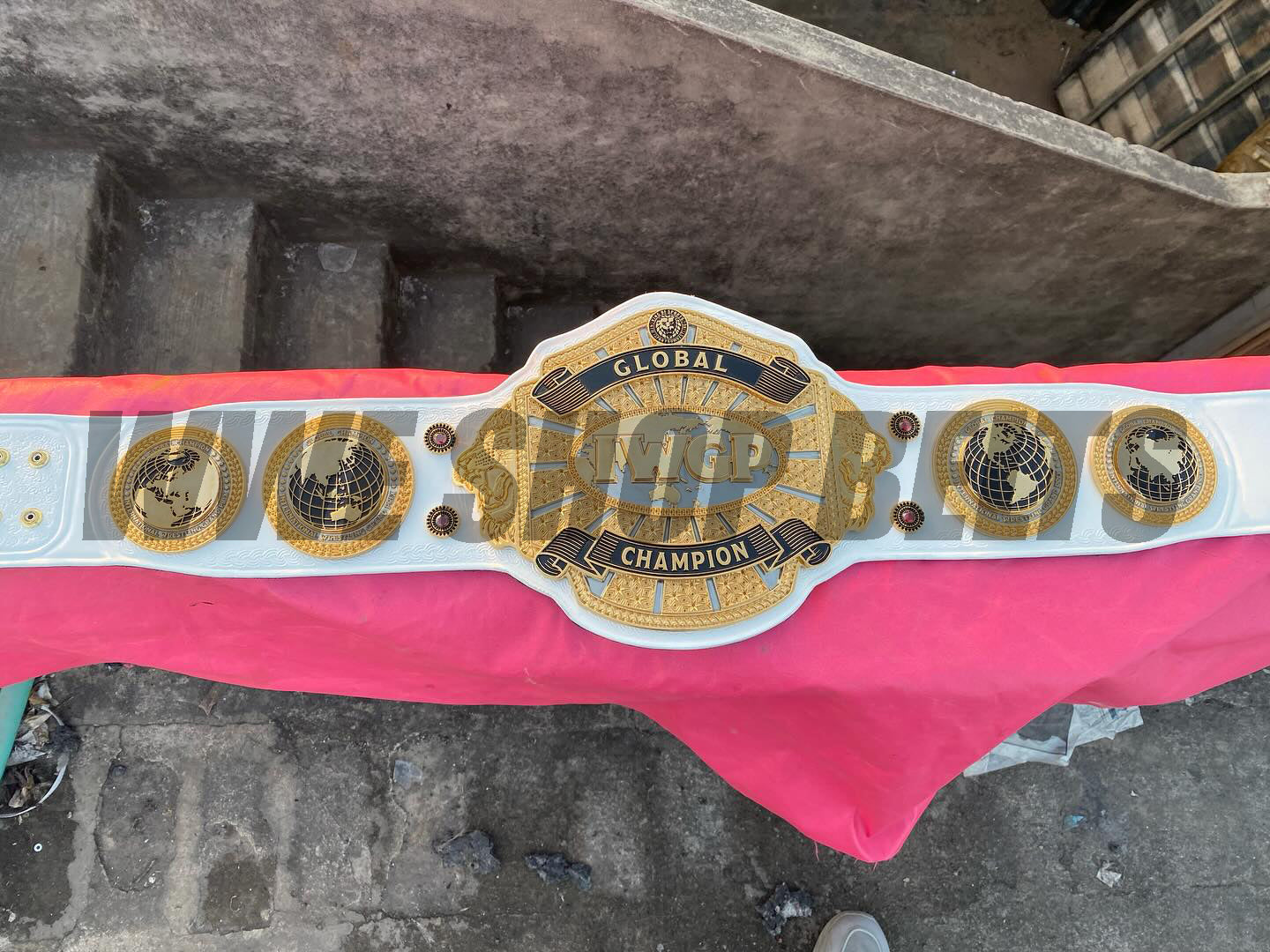 The 24K GOLD Global IWGP Premium CNC Championship Belt Replica