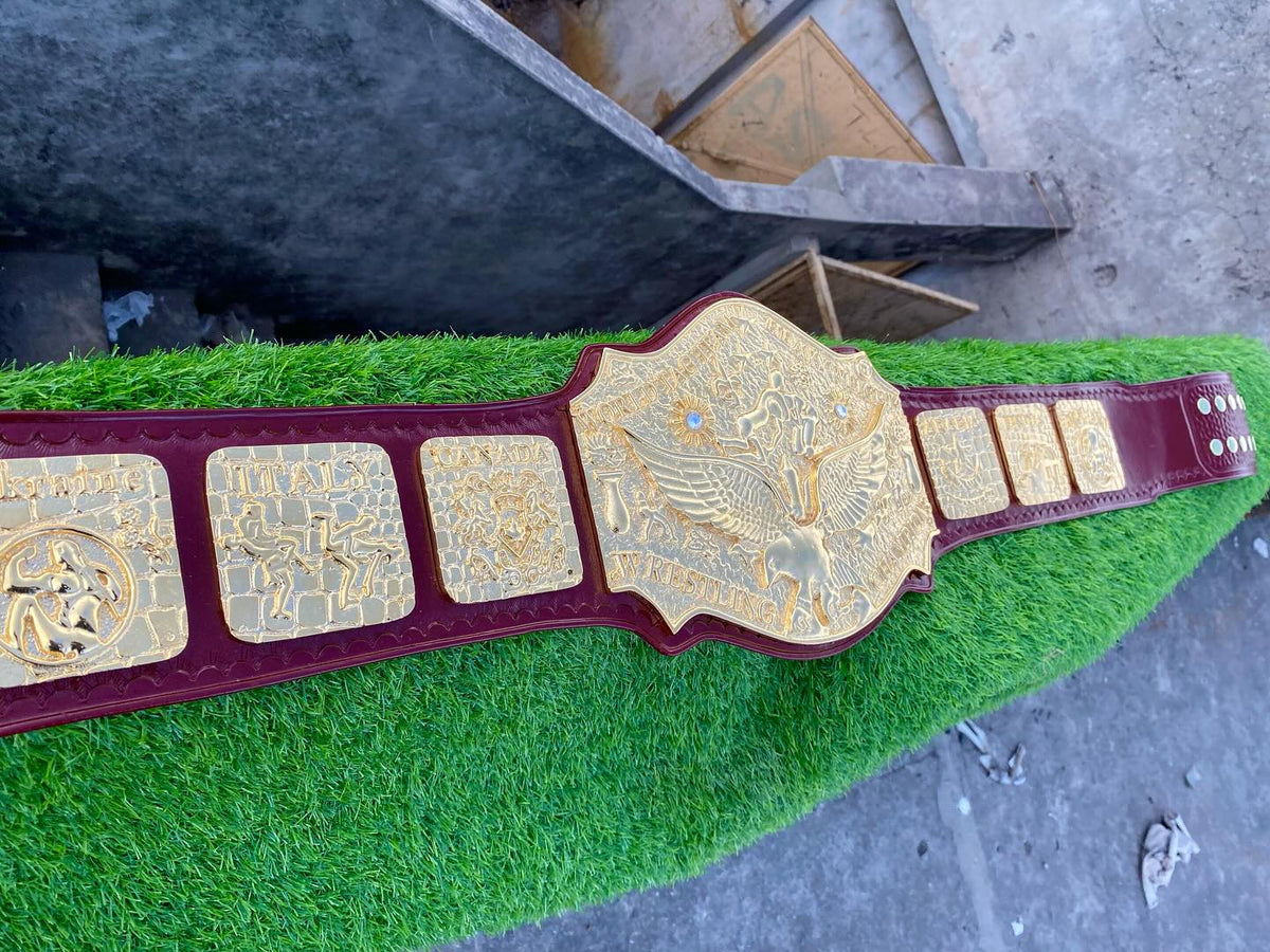 World Tag Team Wrestling Champion Gold Championship Belt