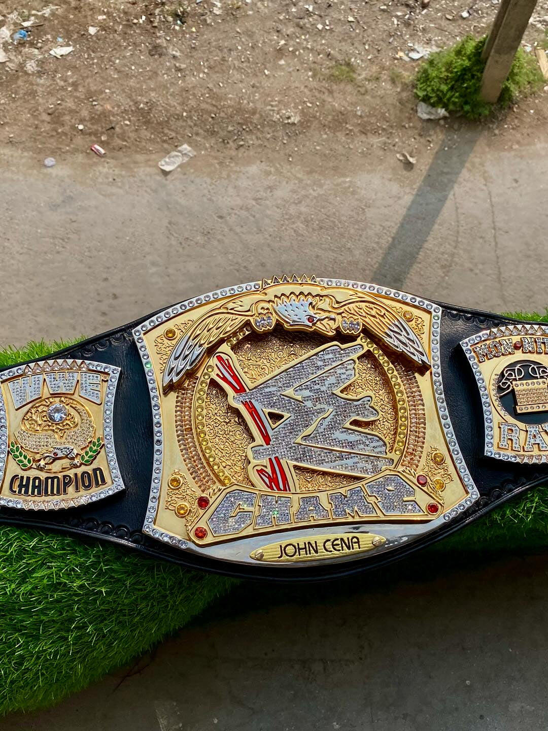John Cena Spinner Wrestling Championship Belt