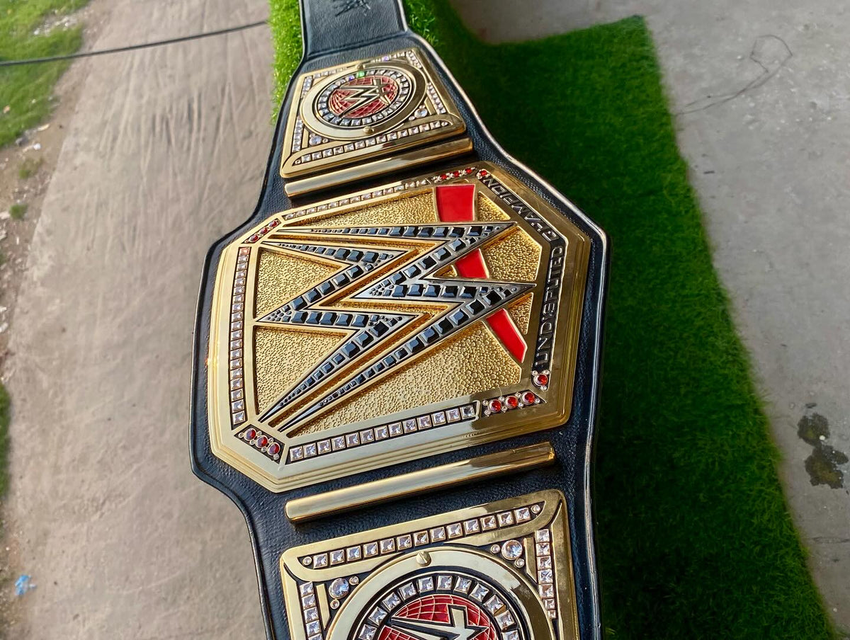 Undisputed Champion Black & Gold Championship Belt