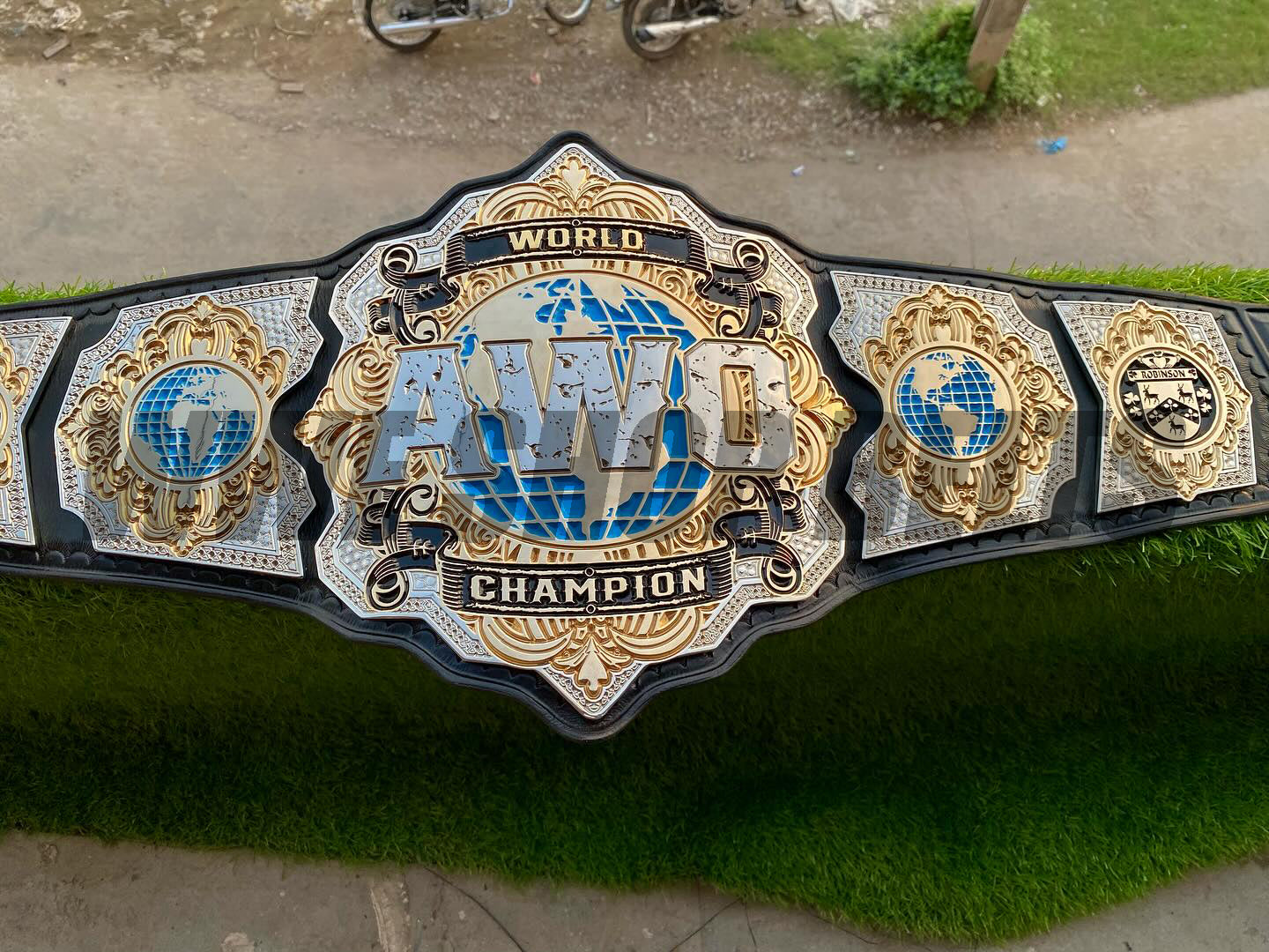 The 24K CNC AWO World Champion Premium CNC Championship Belt Replica