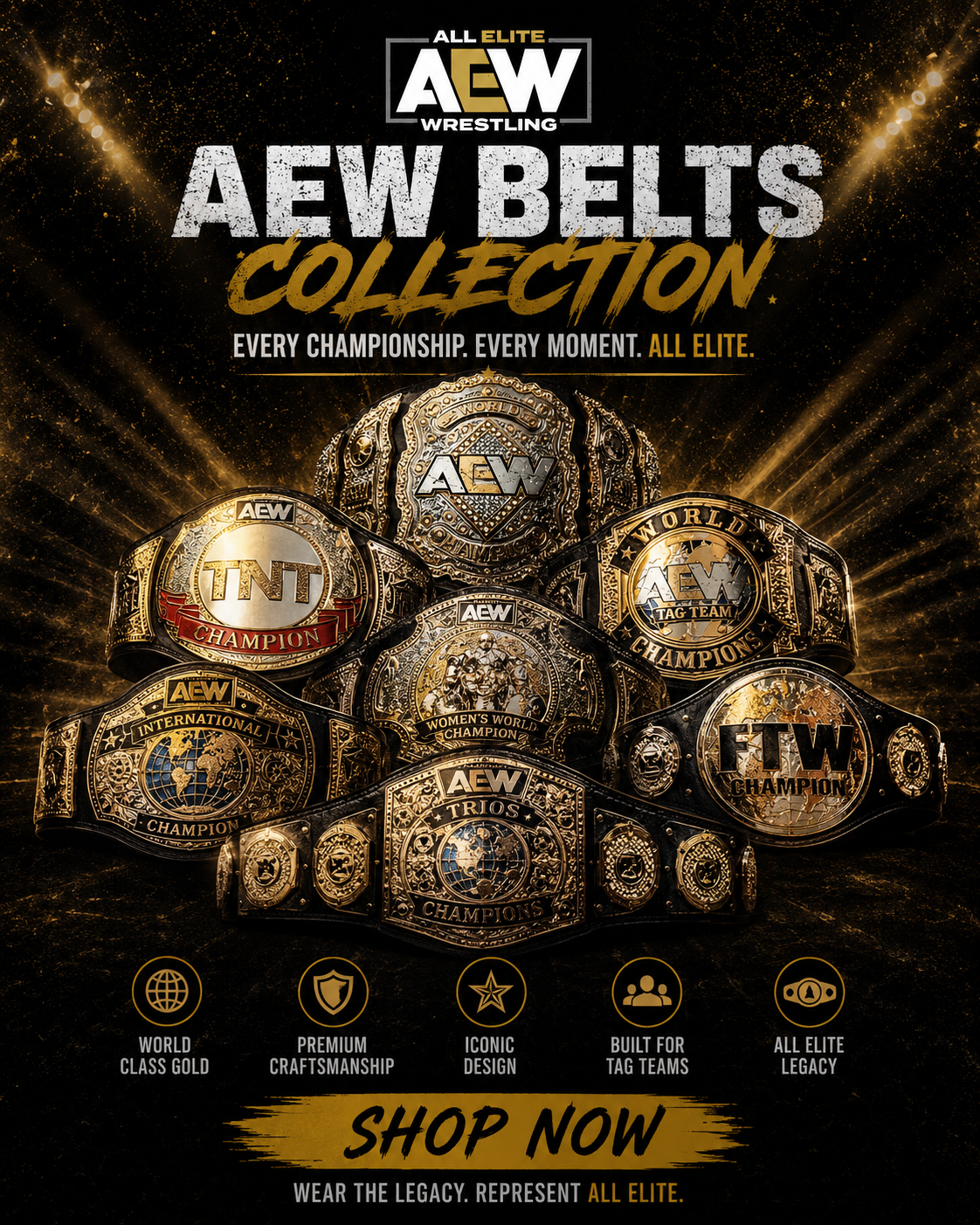 AEW Championship Belts Shop  – Authentic Replica Titles
