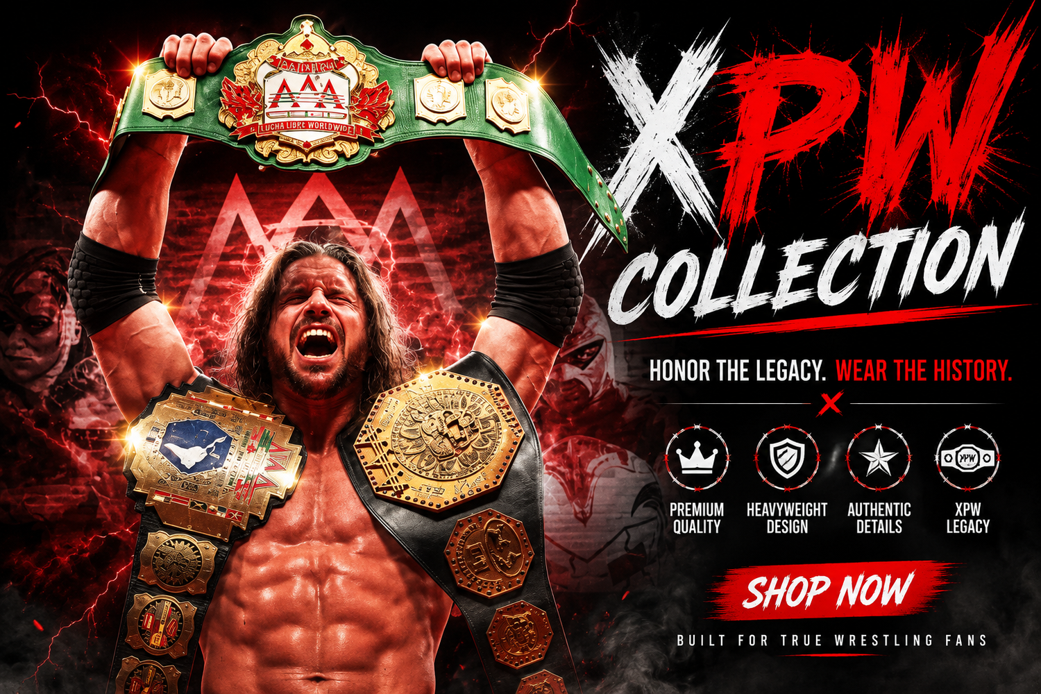 AAA Championship Belts for Sale – Custom & Replica Titles