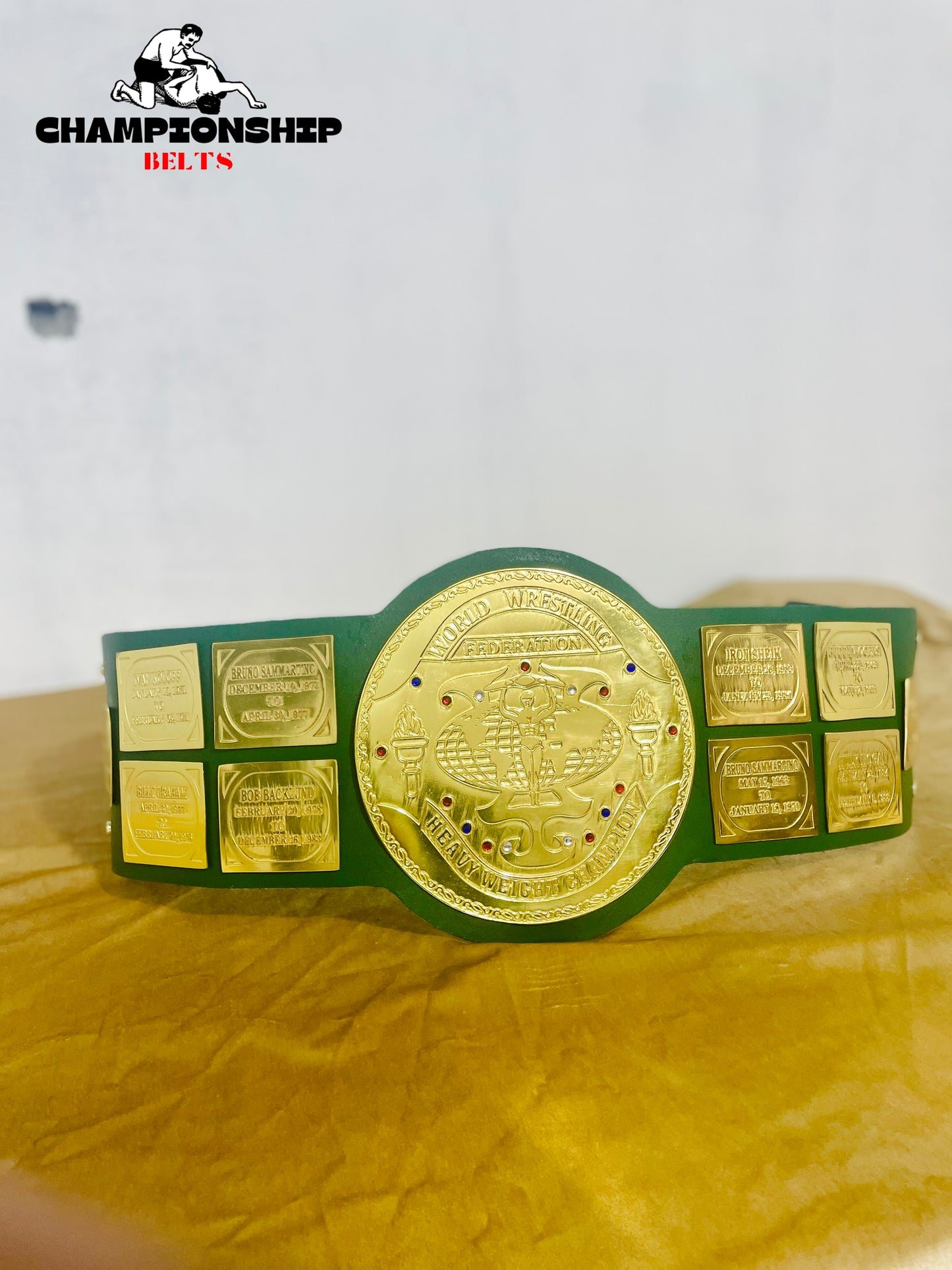 Big Green Heavyweight Wrestling Championship Title Belt