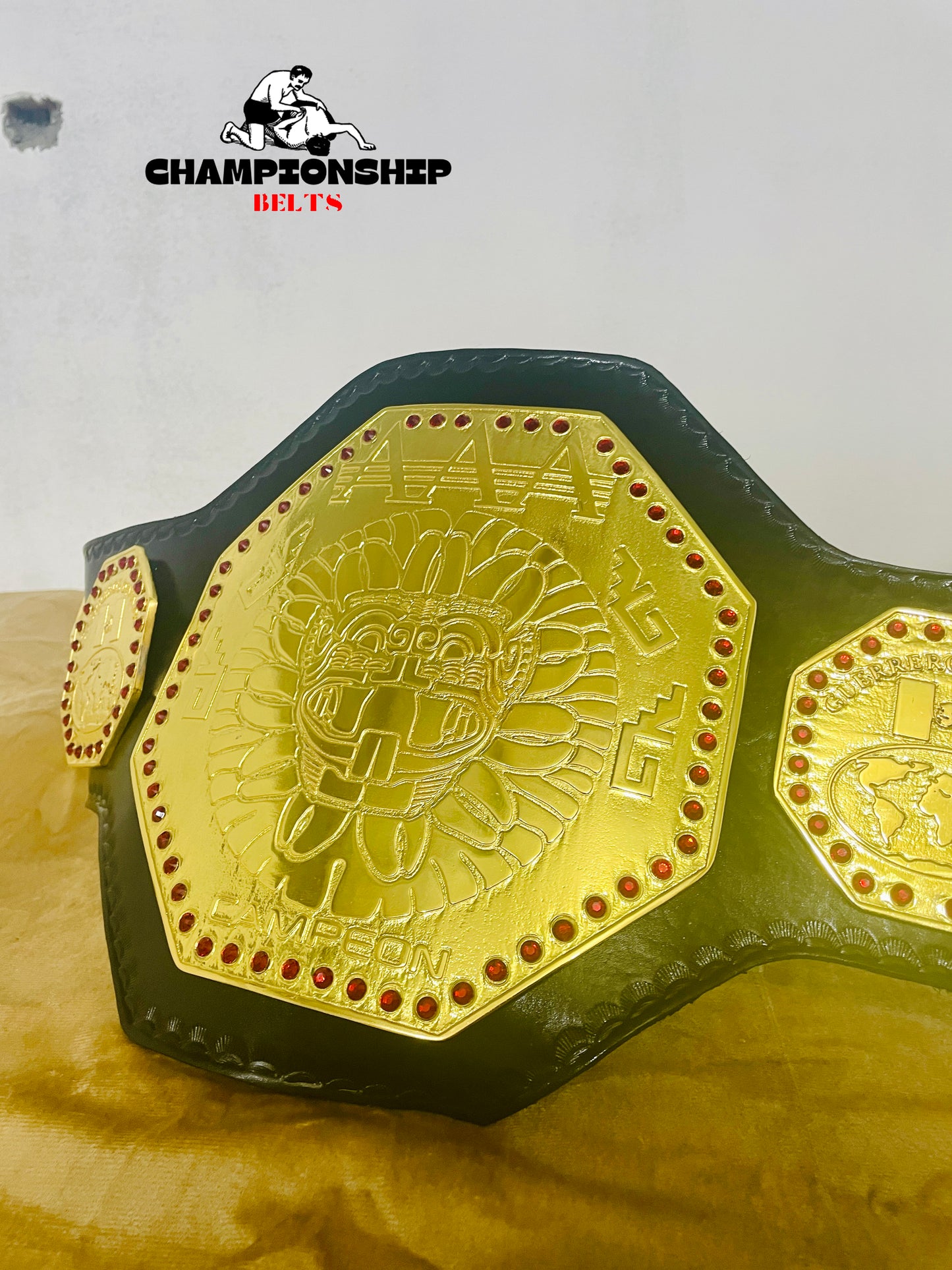 AAA Mega Campeon Mexico Wrestling Championship Replica title Belt