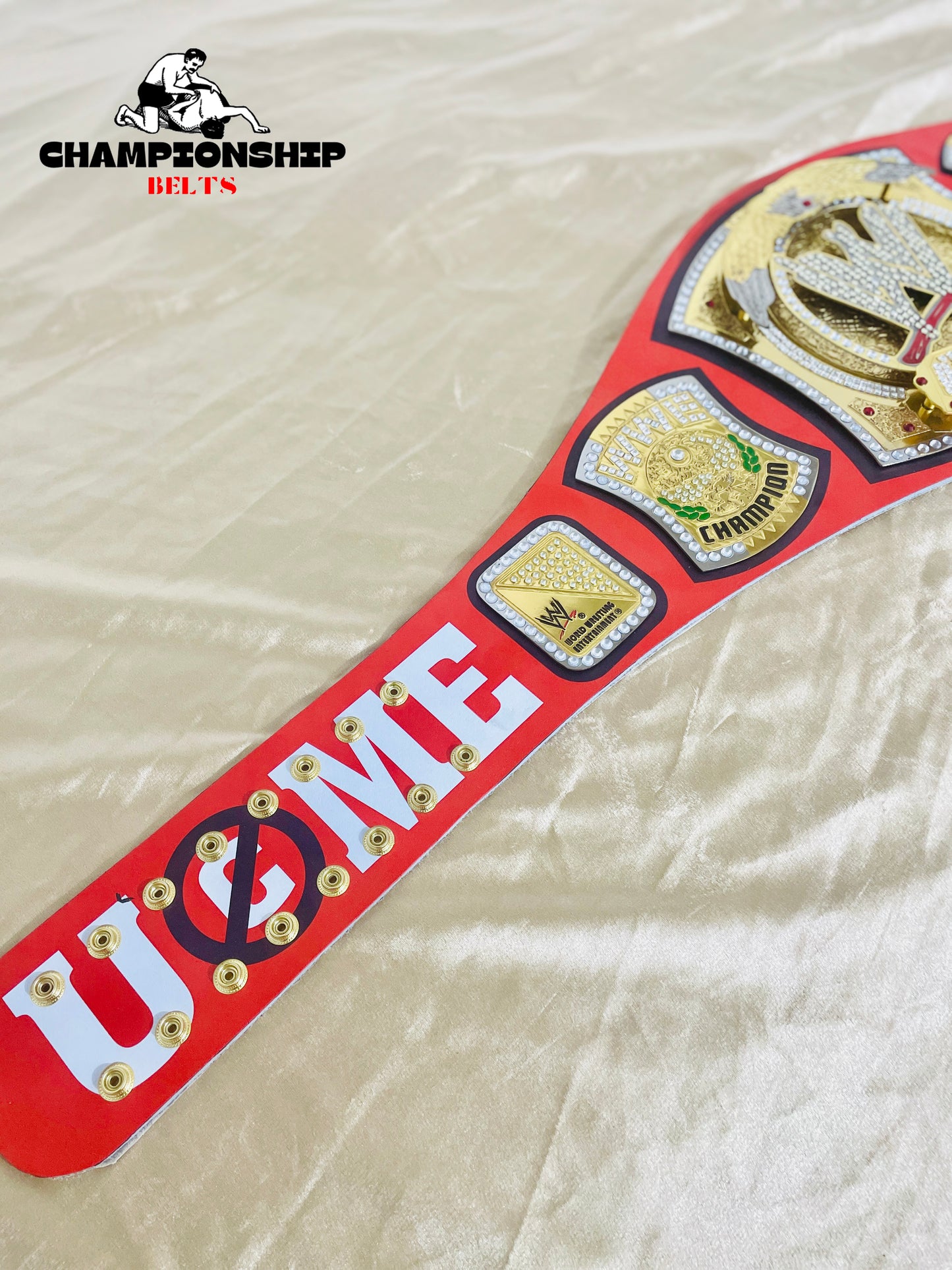 John Cena Spinner World Heavywieght Wrestling replica Title Belt