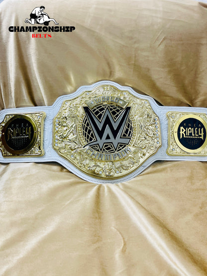 NEW World Heavy Weight Championship Replica Title Belt White Strap