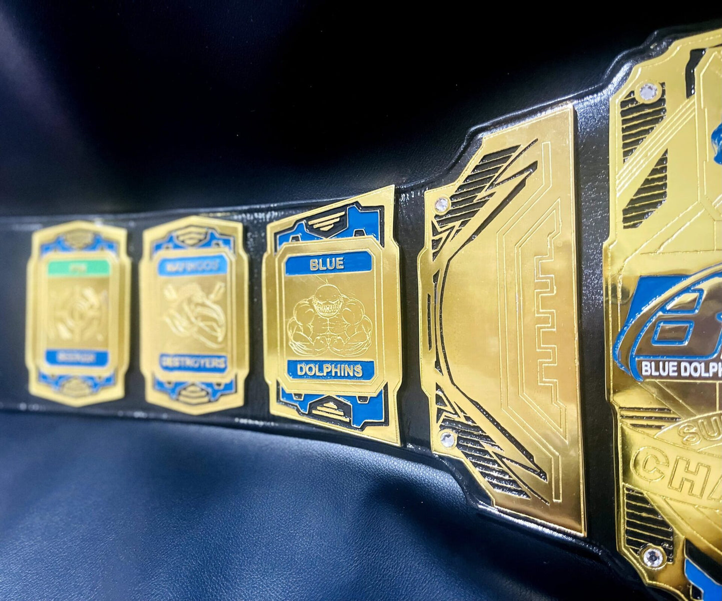 BLUE DOLPHIN FANTASY FOOTBALL LEAGUE BELT