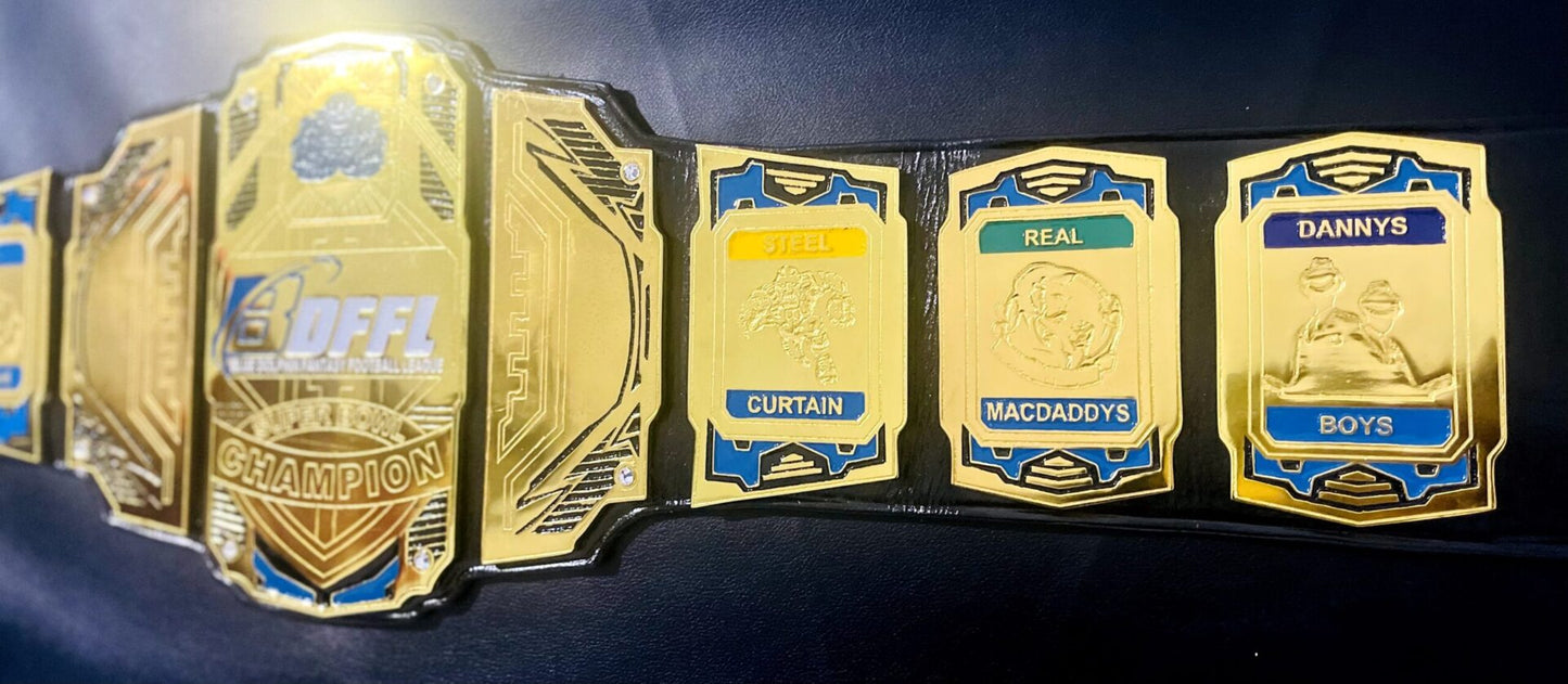 BLUE DOLPHIN FANTASY FOOTBALL LEAGUE BELT
