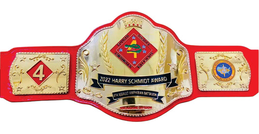 2022 Harry Schmidt Award Champions Championship Belt