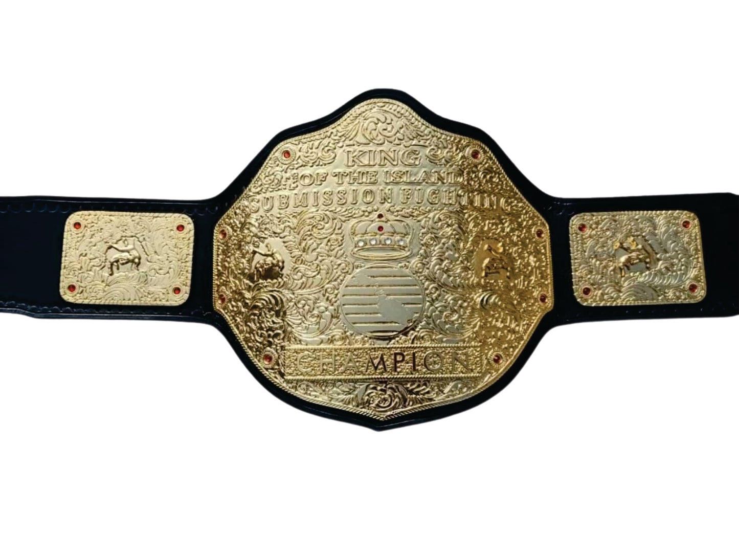 Big Gold King of the Island Submission Fighting Custom Custom Championship Wrestling Belt