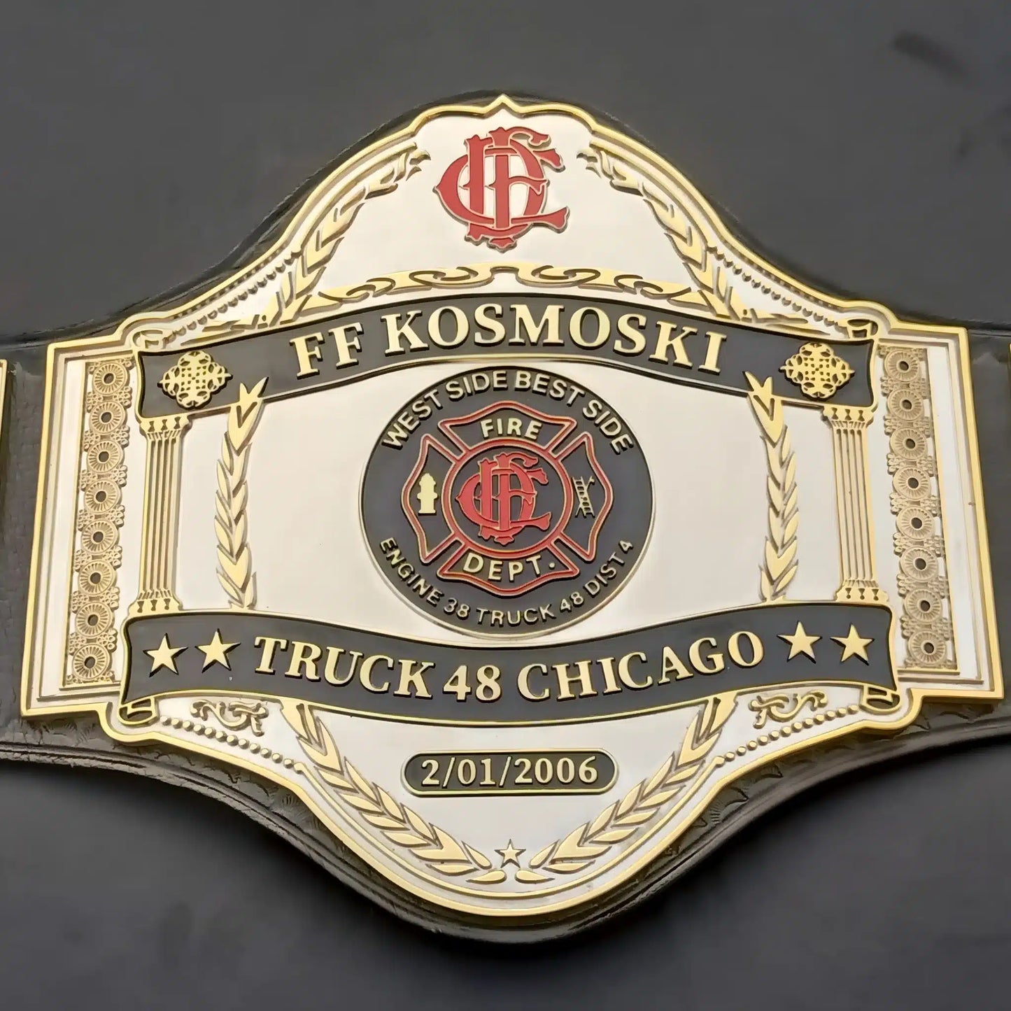 Custom Firefighter Championship Belt