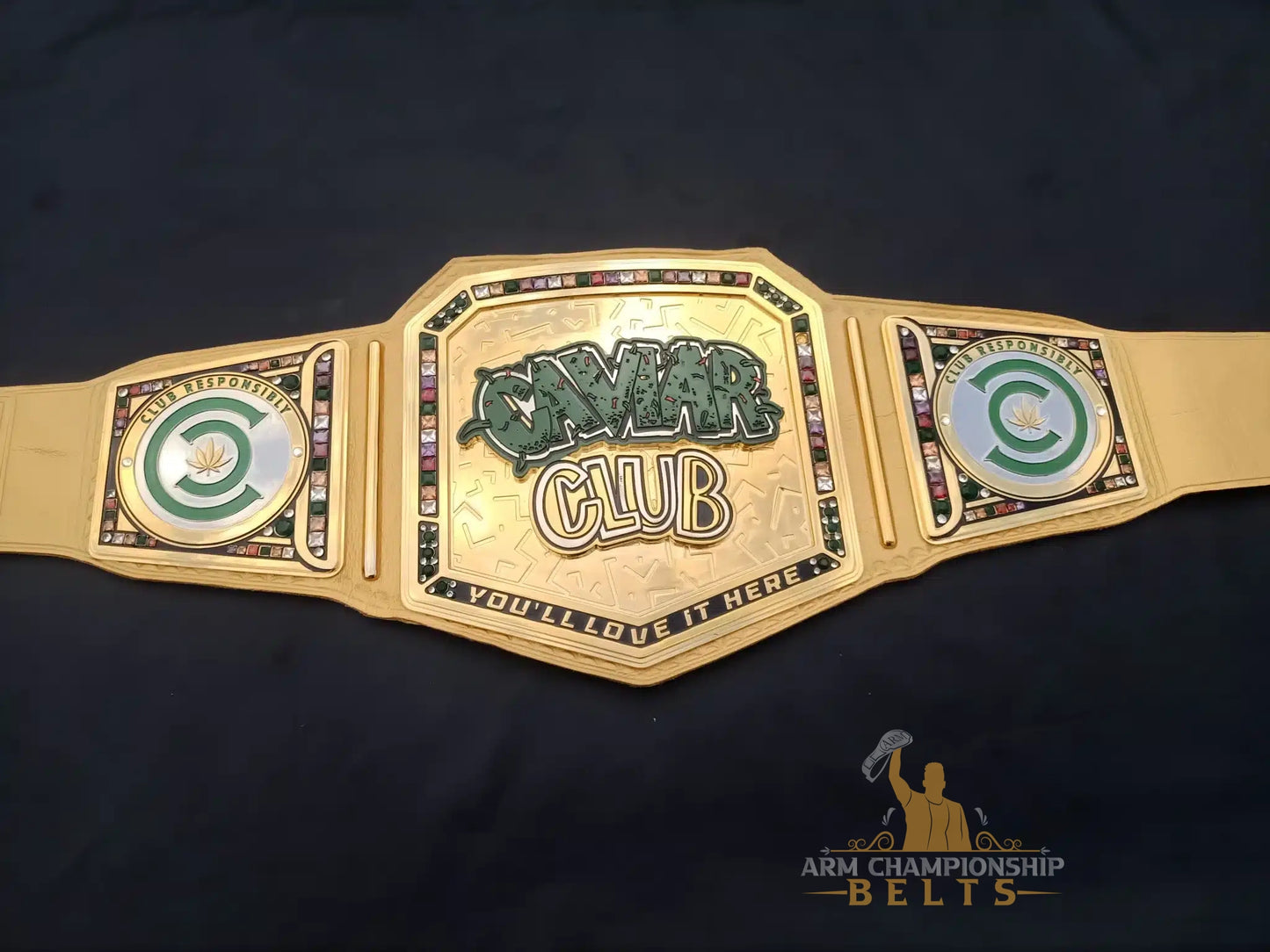 Custom Caviar Club Championship Belts for 420 Events