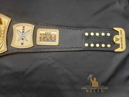 Custom Military Service Retirement Belt