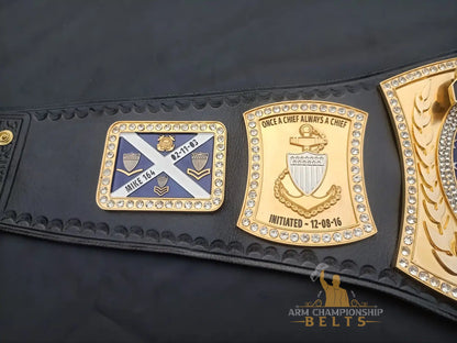 Custom Military Service Retirement Belt