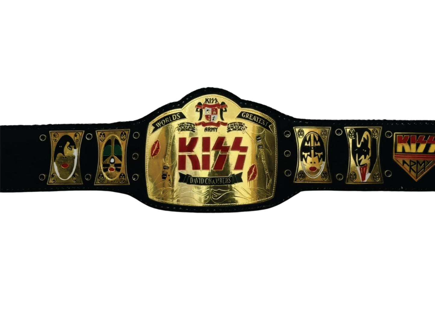 Worlds Greatest Kiss Rock Band Champion Belt