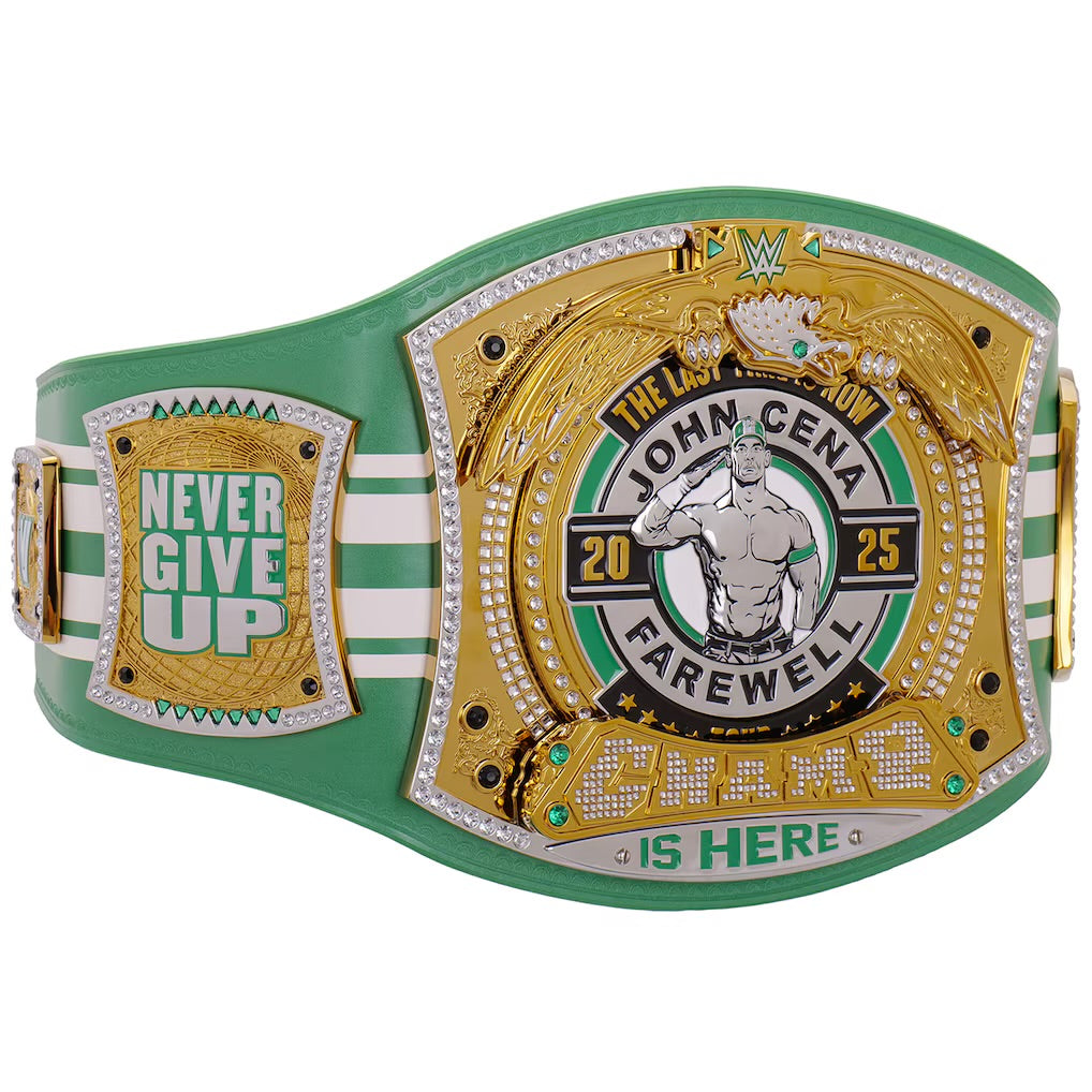 John Cena Farewell Tour 2025 Boston Spinner Championship Replica Title Belt ChampionshipBeltUS