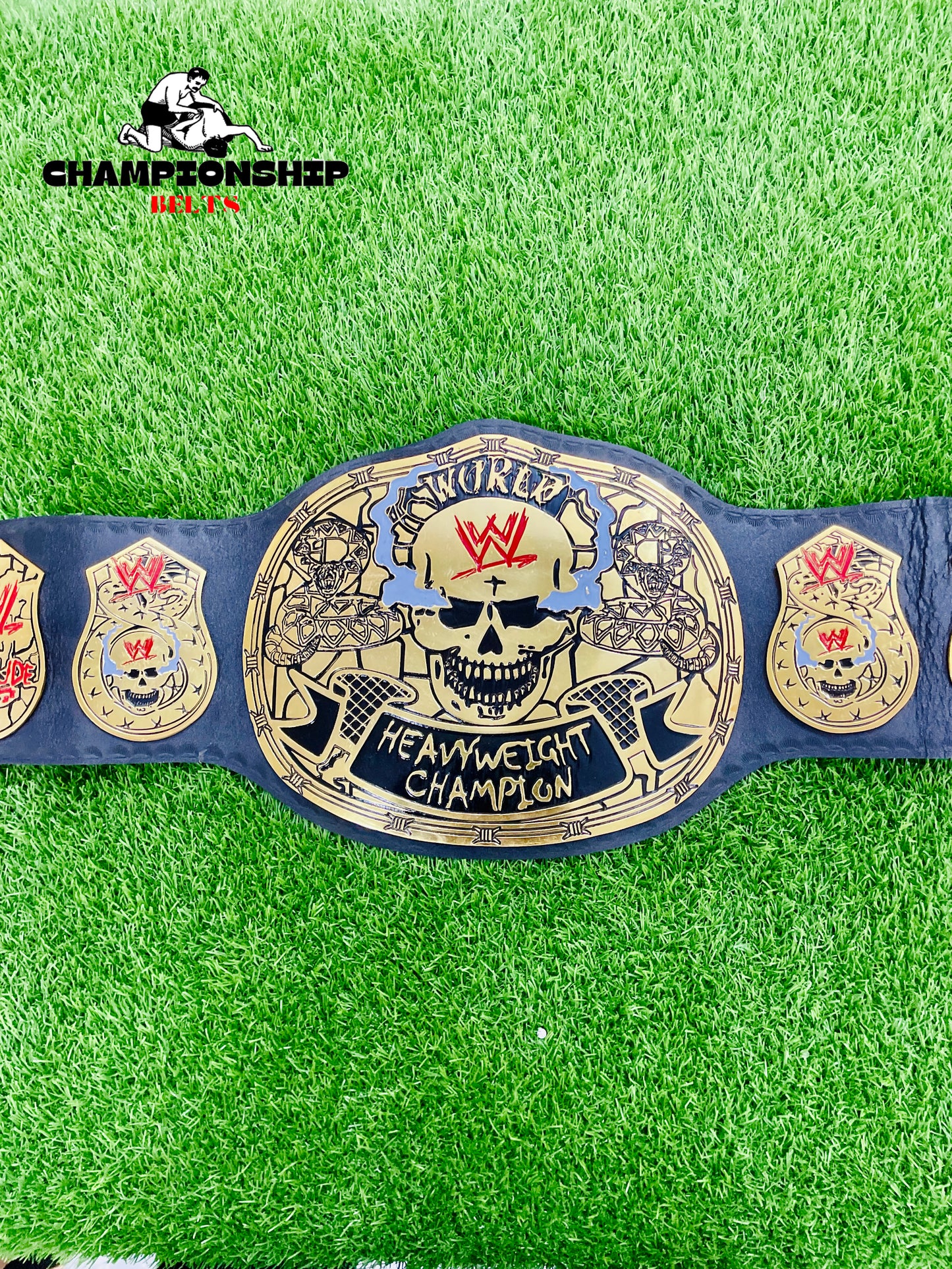 Smoking Skull Snake Skin Heavyweight Championship Replica title Belt