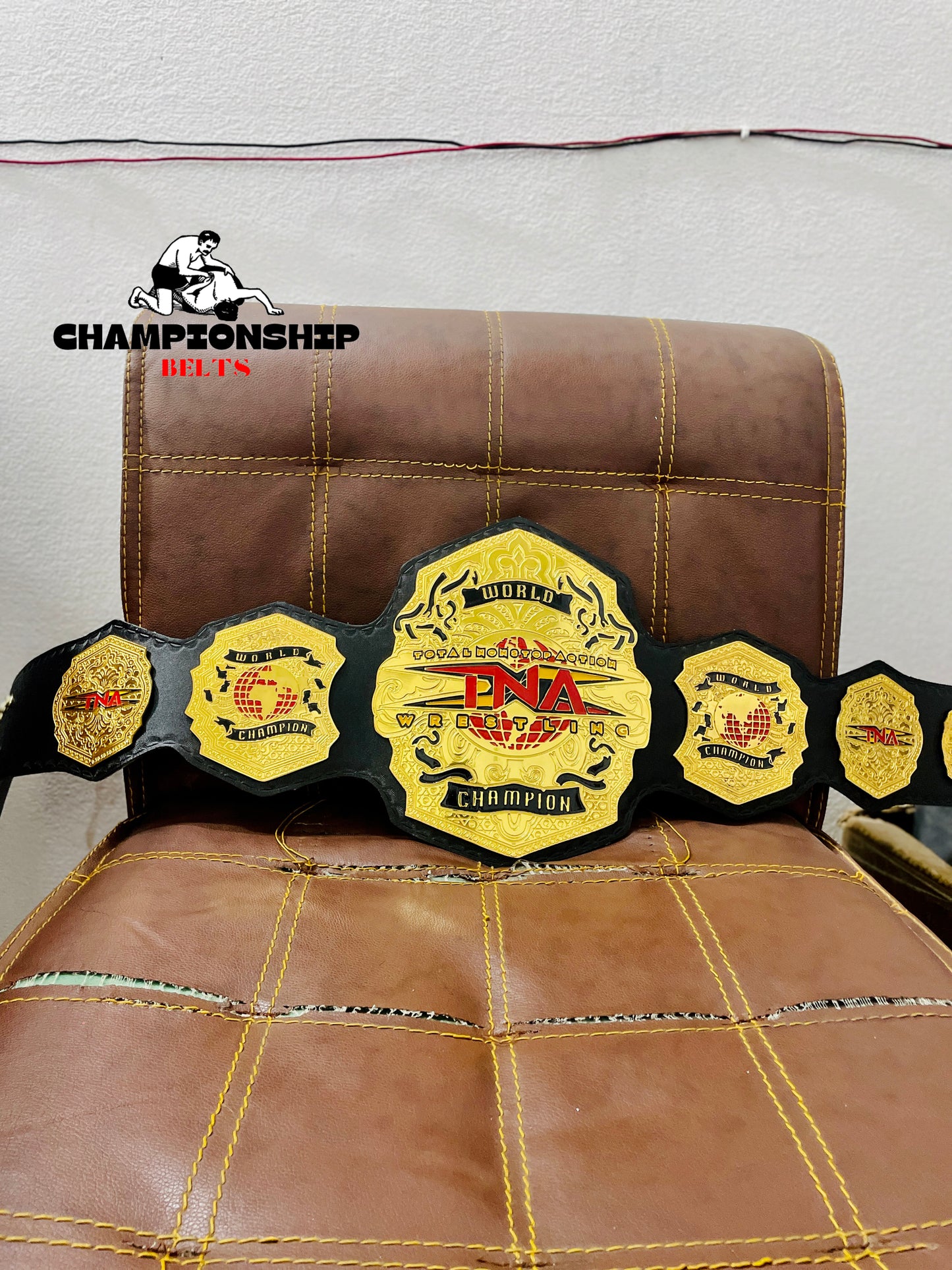 TNA World Heavyweight wrestling Championship Replica title Belt