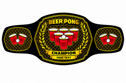 Beer Pong Championship Belt  Custom Party Title