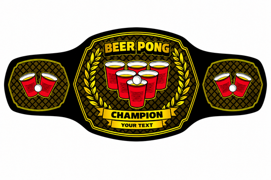Beer Pong Championship Belt  Custom Party Title
