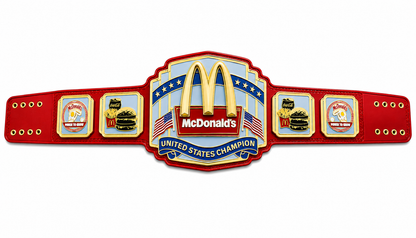 McDonalds United States Wrestling Championship Title Belt Adult Size